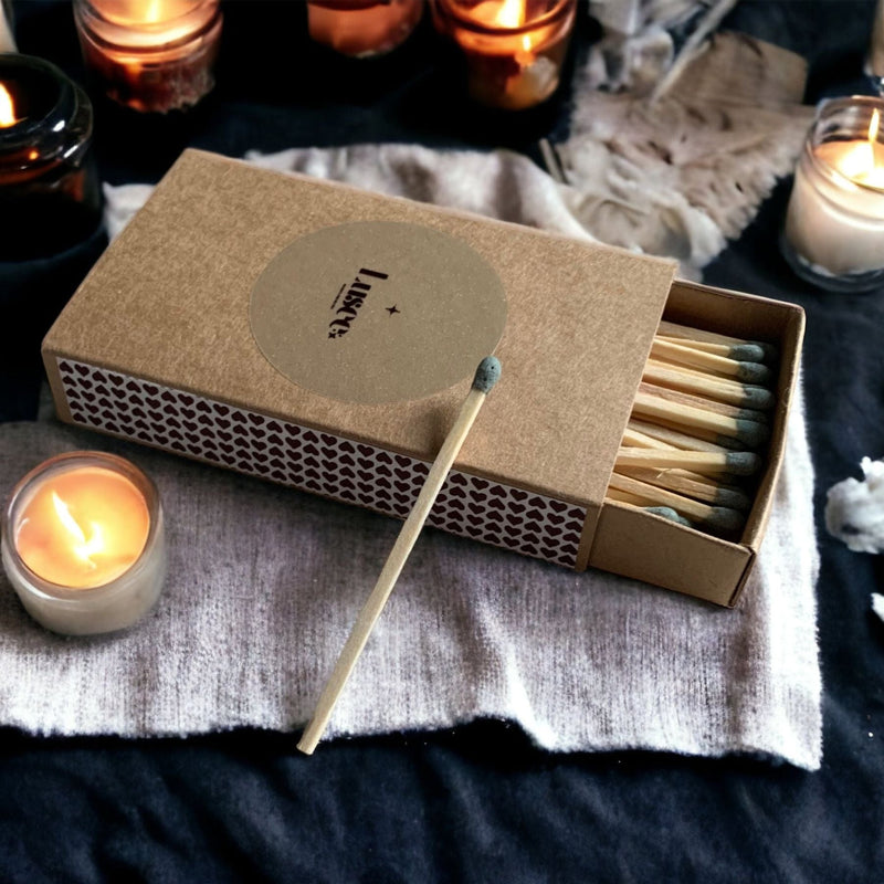 boîte d'allumettes qualité supérieur bois de pin pour bougies
